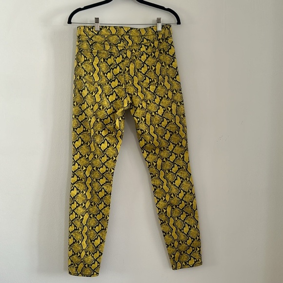 L'agence Jyothi High-Rise Split-Ankle Snake-Print Pants - Picture 8 of 8